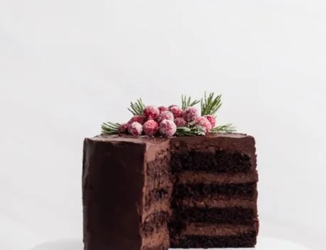 Dark Chocolate Mousse Cake - Browned Butter Blondie suggested serving