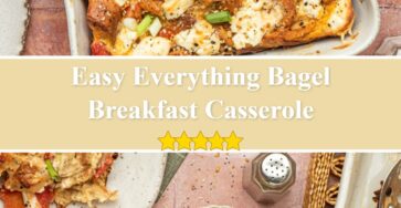 Everything Bagel Breakfast Casserole