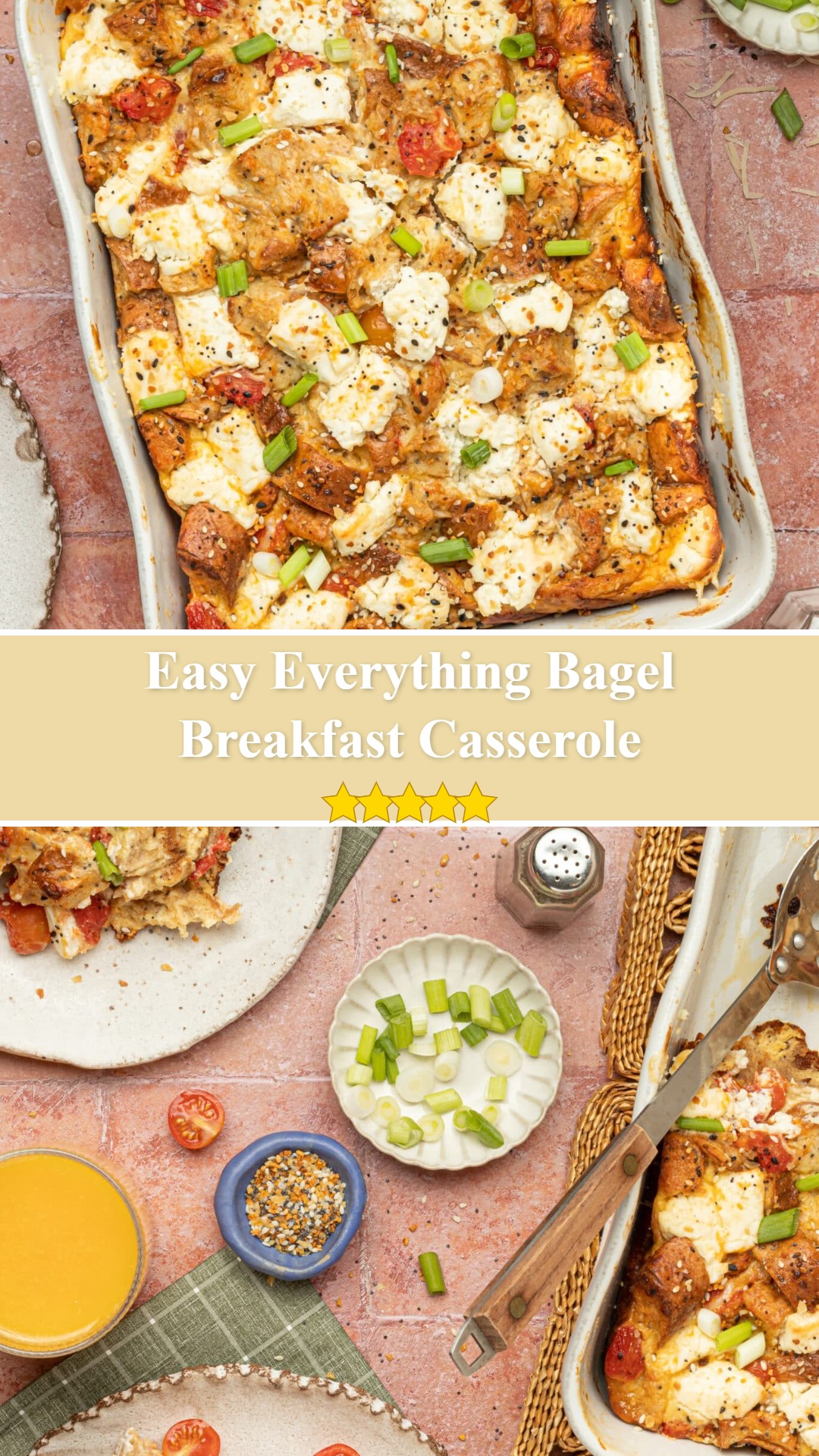 Everything Bagel Breakfast Casserole