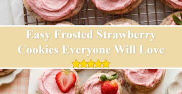 Frosted Strawberry Cookies