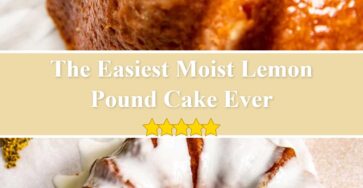 Moist Lemon Pound Cake