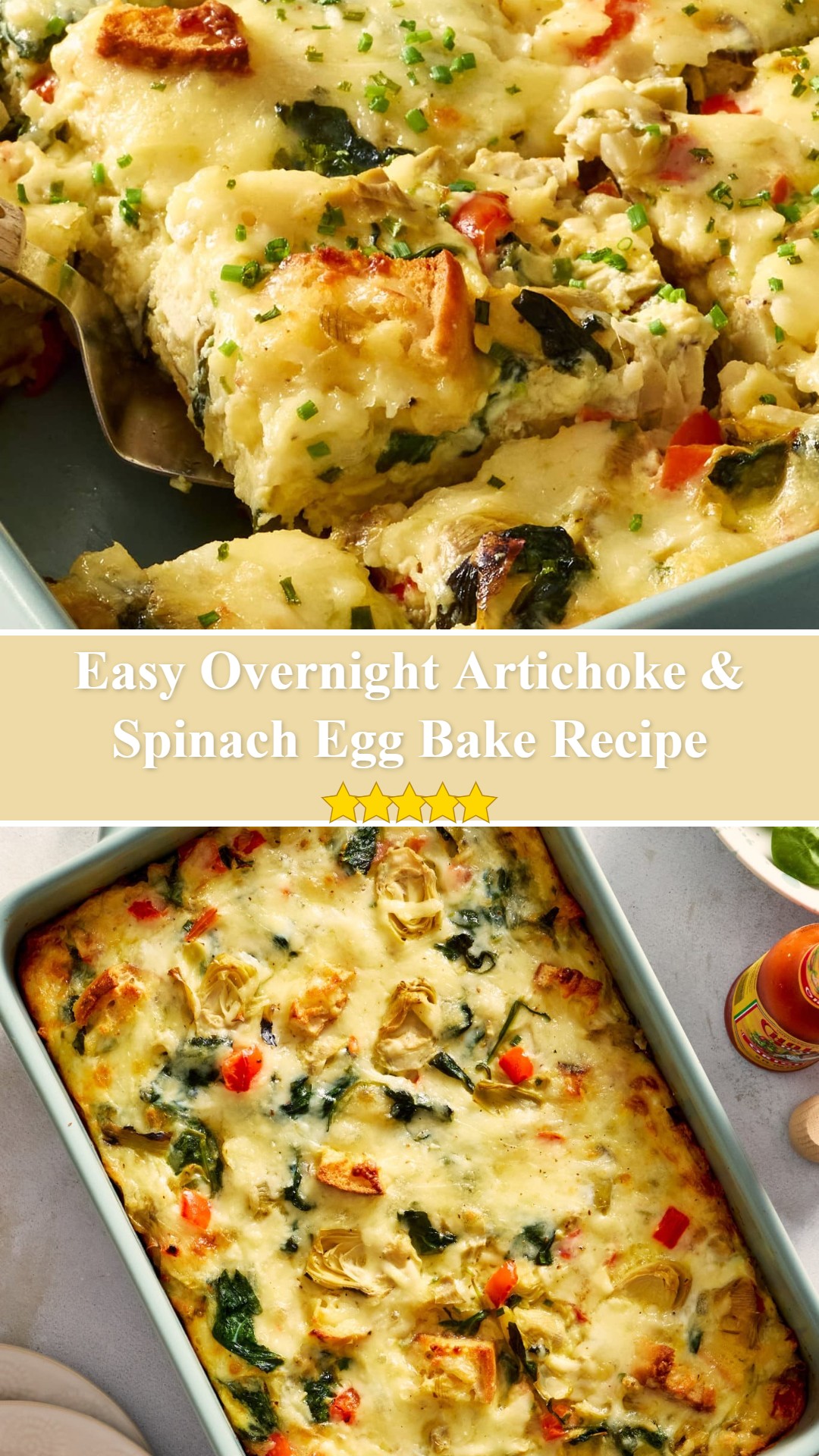 Overnight Artichoke & Spinach Egg Bake