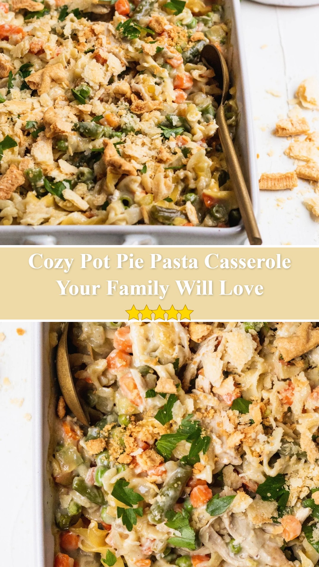 Pot Pie Pasta Casserole