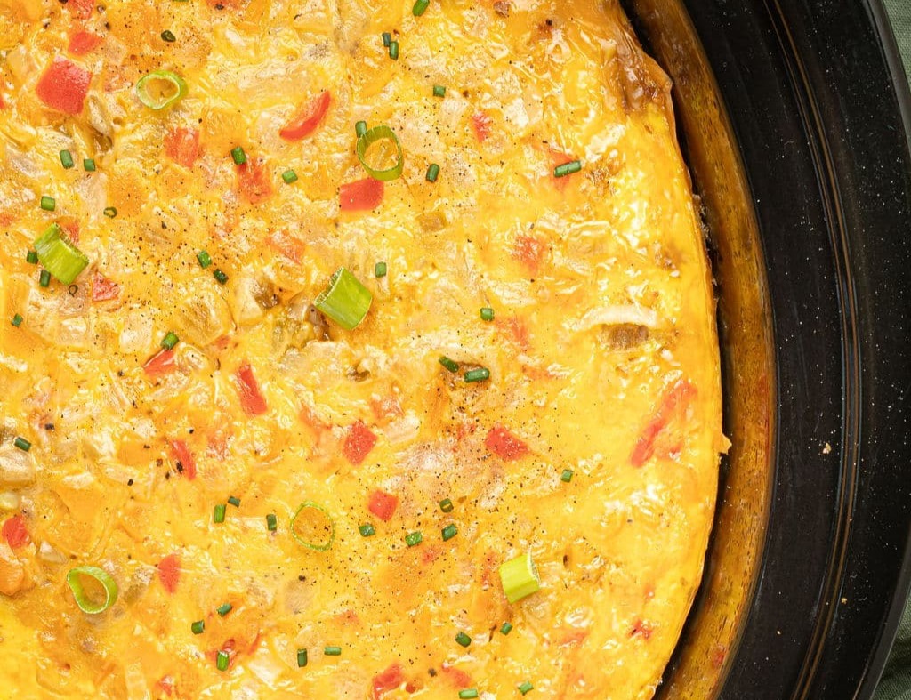 Slow Cooker Breakfast Casserole top view