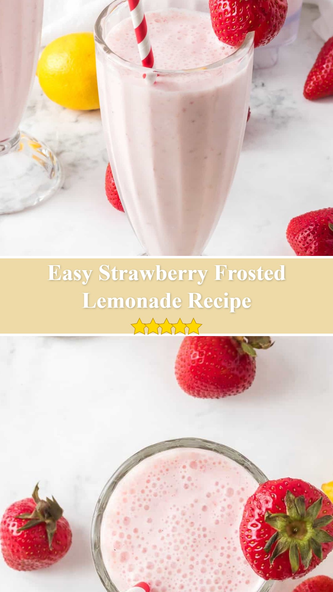 Strawberry Frosted Lemonade
