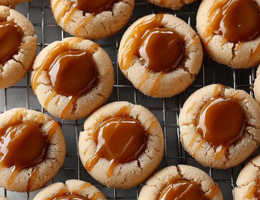 Twix Thumbprint Cookies suggested serving