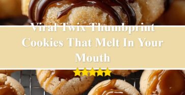 Twix Thumbprint Cookies